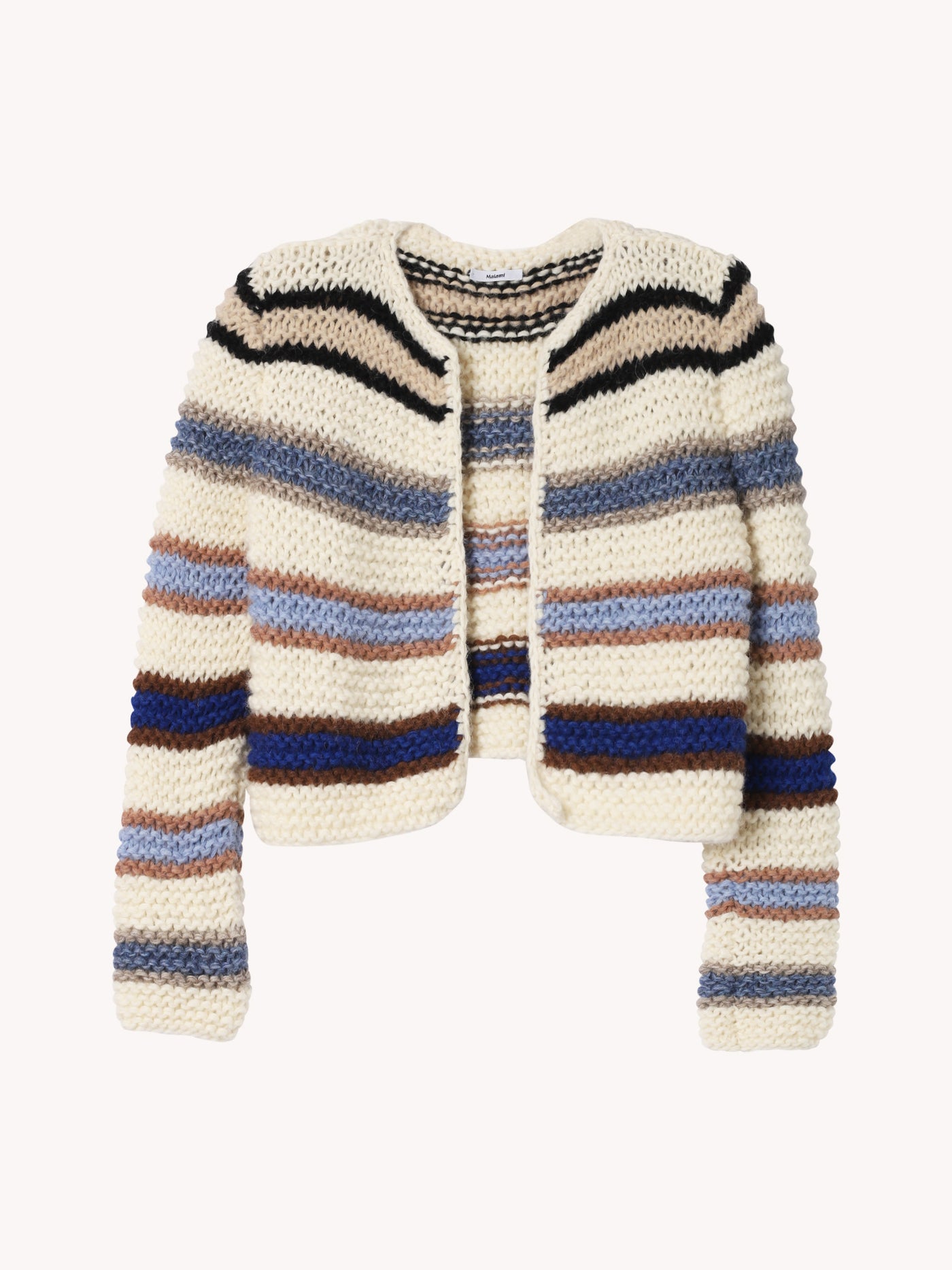 Light Alpaca Striped Jacket