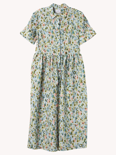 SHORT SLEEVED MIDI DRESS