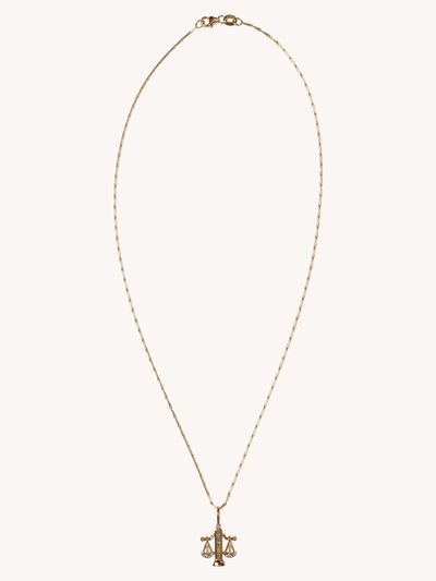 SMALL LIBRA ZODIAC NECKLACE