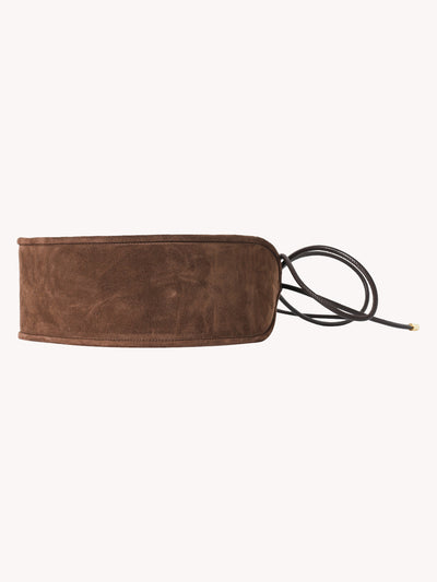 LACE TIE WIDE BELT