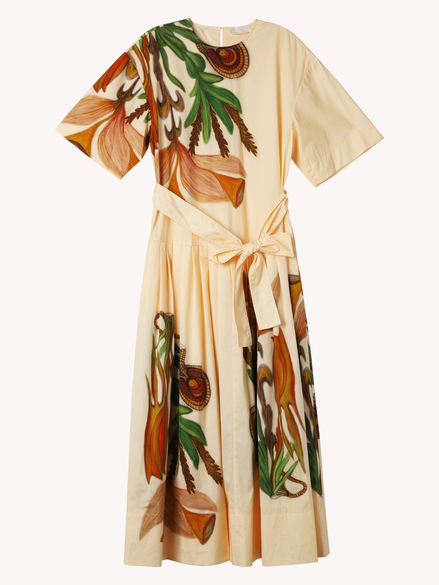 Aniline Drop Waist Cotton Dress CabanaCanary Aniline Drop Waist Cotton Dress CabanaCanary