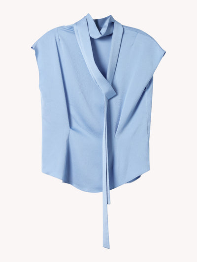 RIBBON NECK BLOUSE