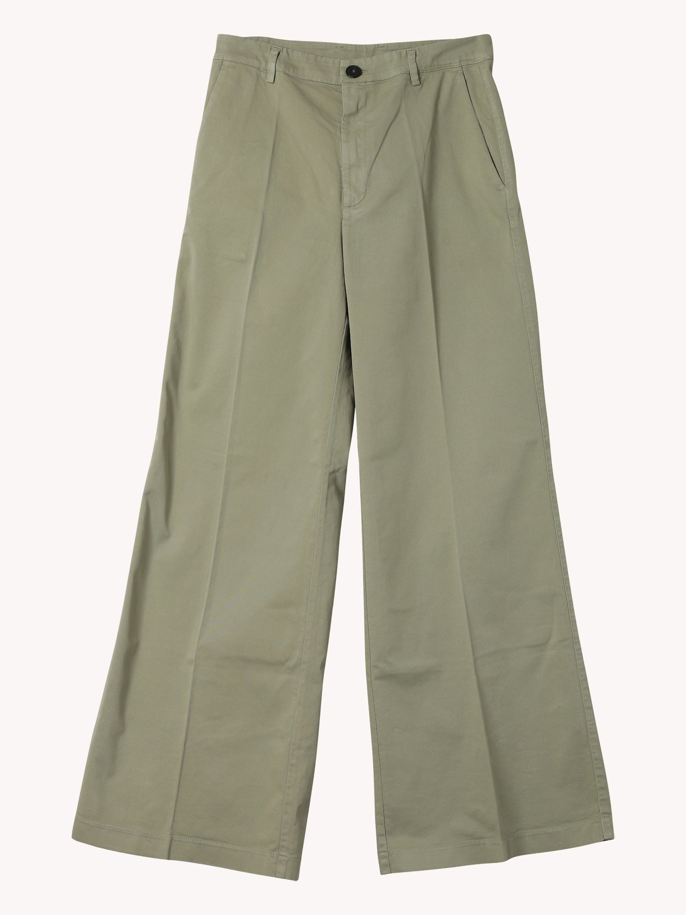 Twill Wide Leg Pants