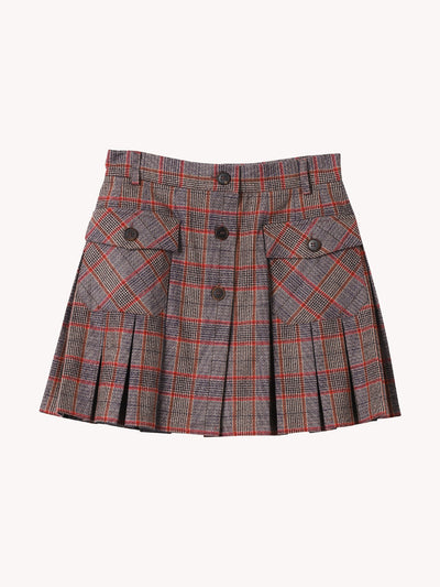 Pleated Mini Skirt