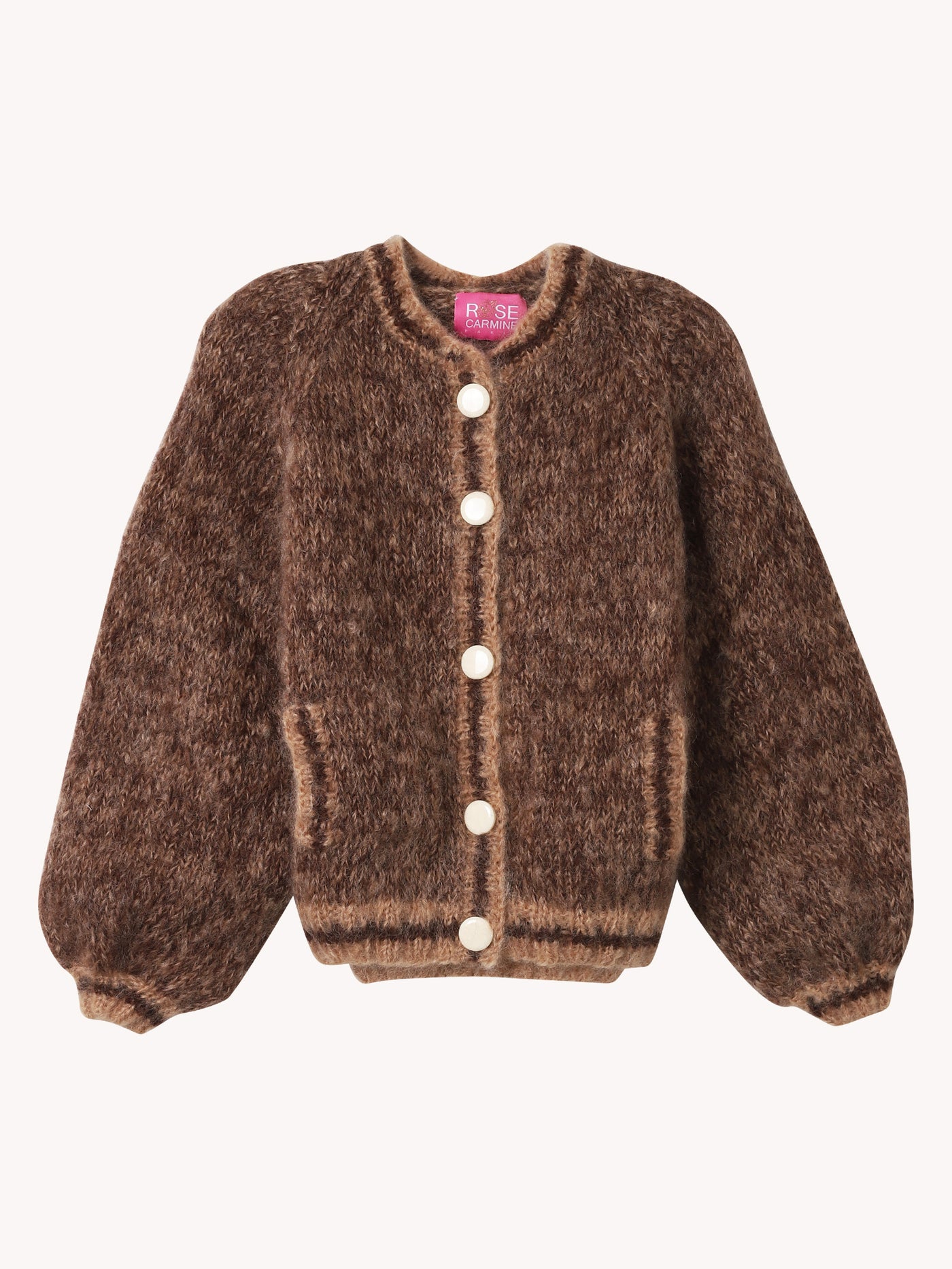 Bomber Nuage Cardigan in Beige