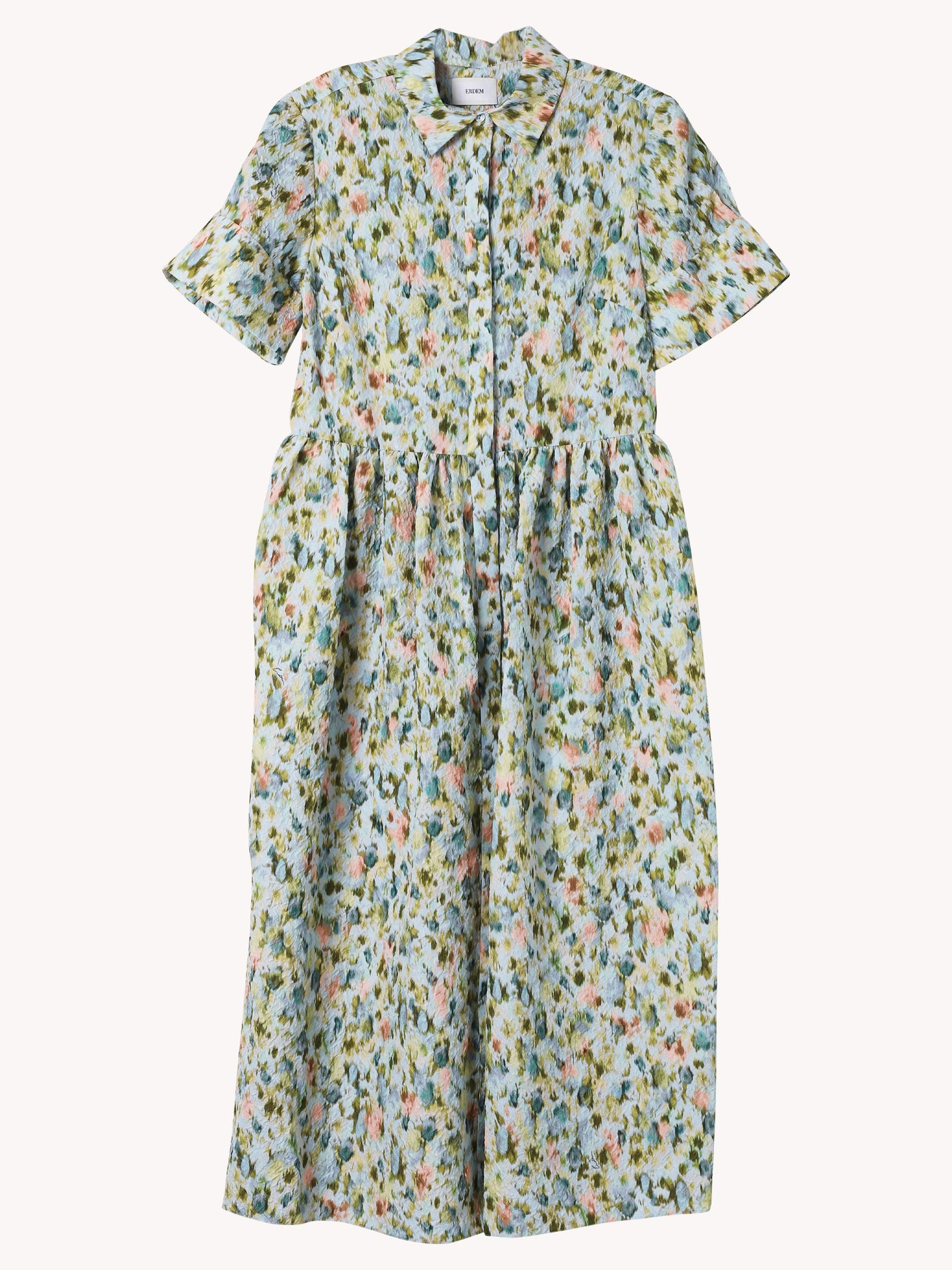 SHORT SLEEVED MIDI DRESS