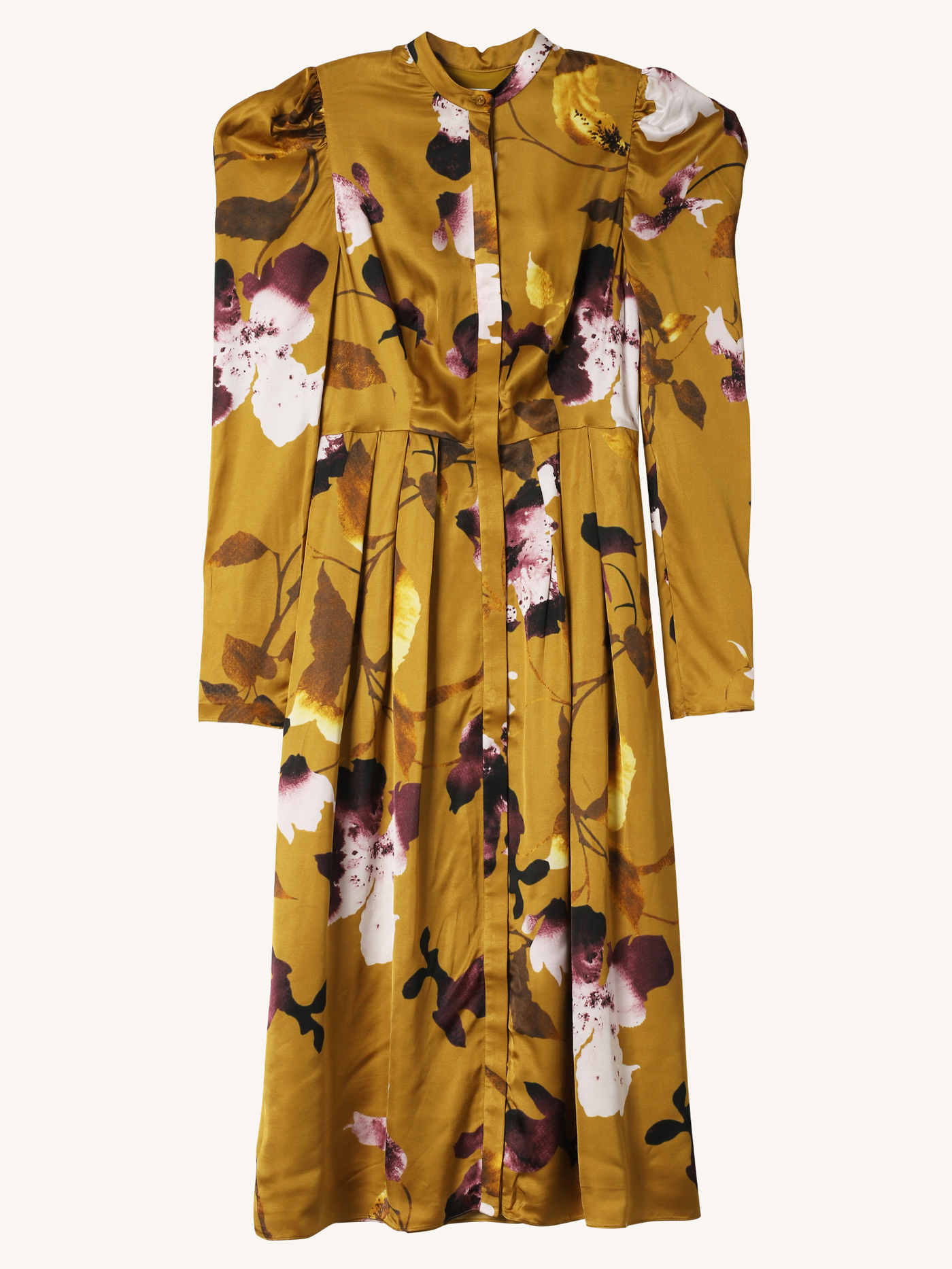 Gold Floral Dress