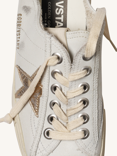 V-Star Sneaker in White & Gold