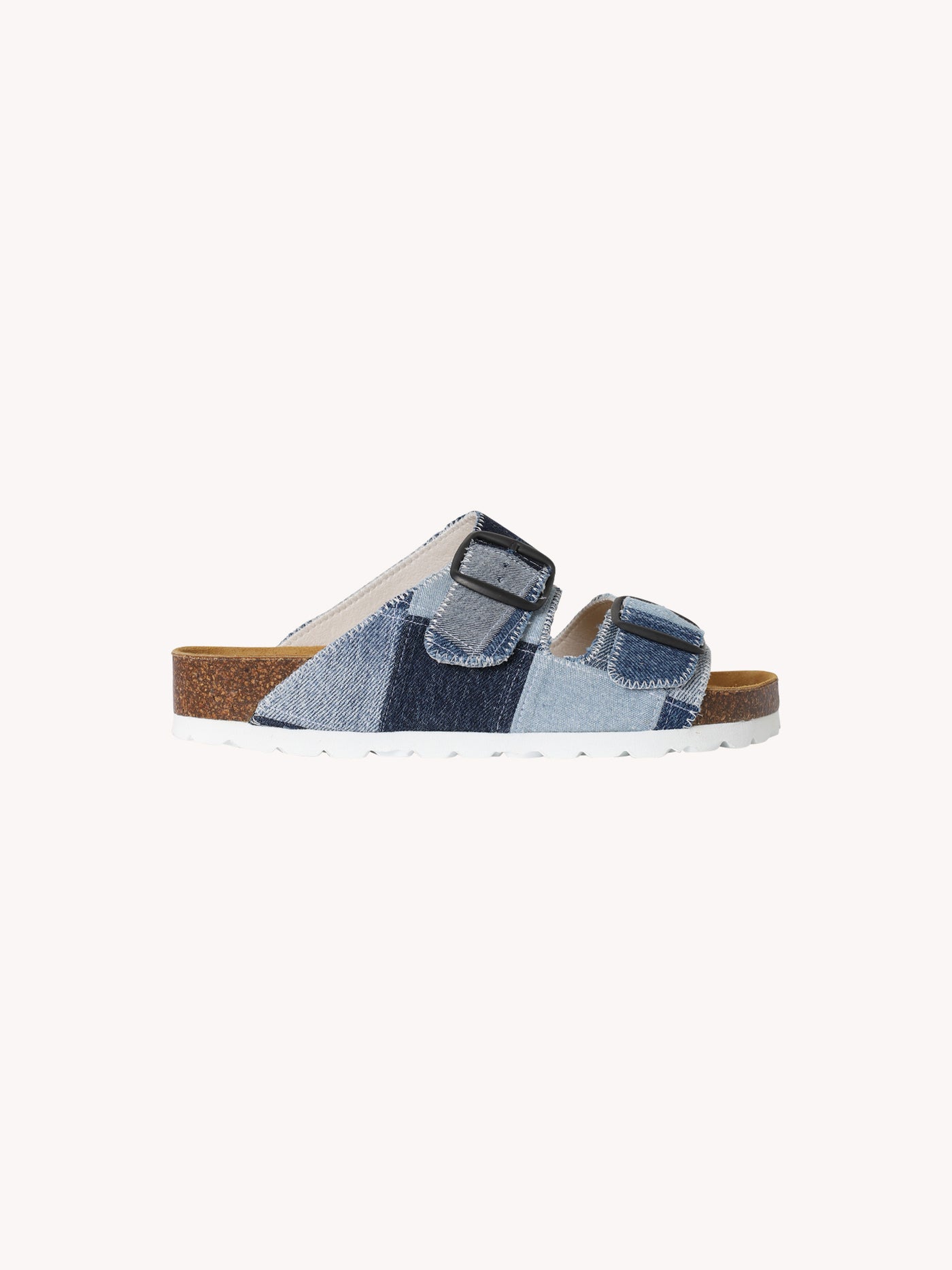 Patchwork Sandal in Denim