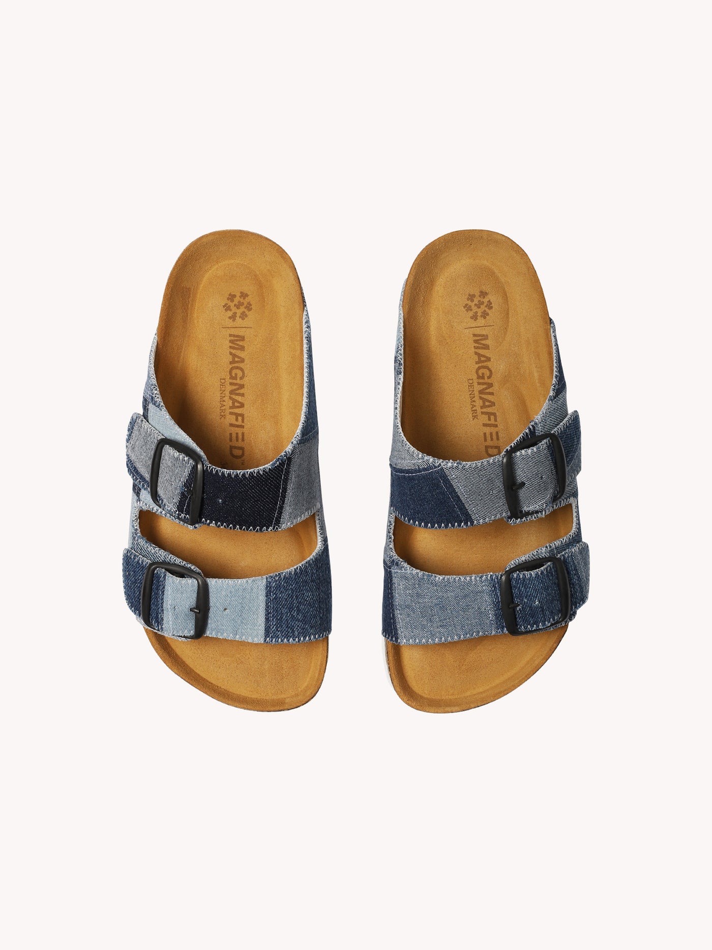 Patchwork Sandal in Denim