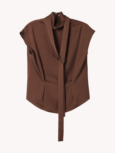 RIBBON NECK BLOUSE