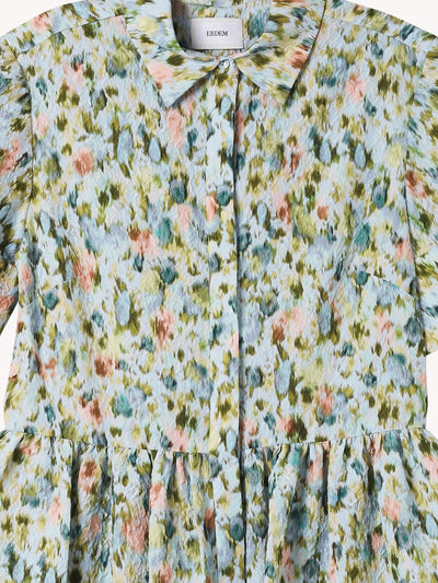 SHORT SLEEVED MIDI DRESS