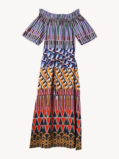 mumu dresses Zuri Poplin MuMu Dress, Multicolor / XXS