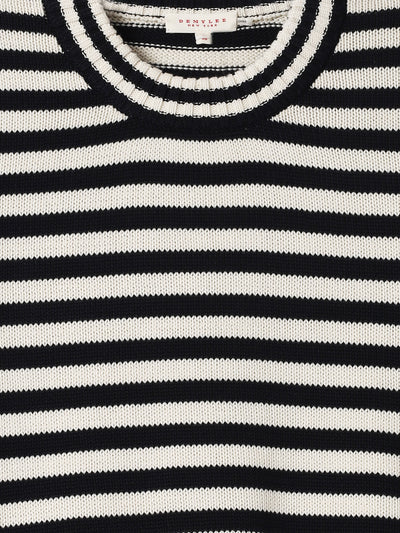 Micha Stripe Cotton Sweater