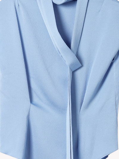 RIBBON NECK BLOUSE