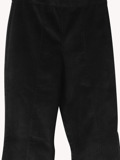 Ankle Flare Corduroy Legging in Black