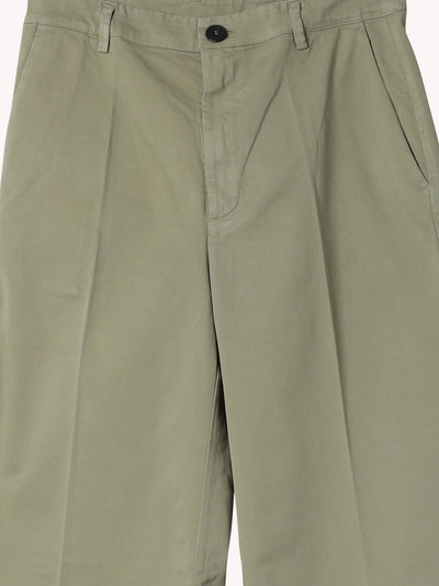 Twill Wide Leg Pants