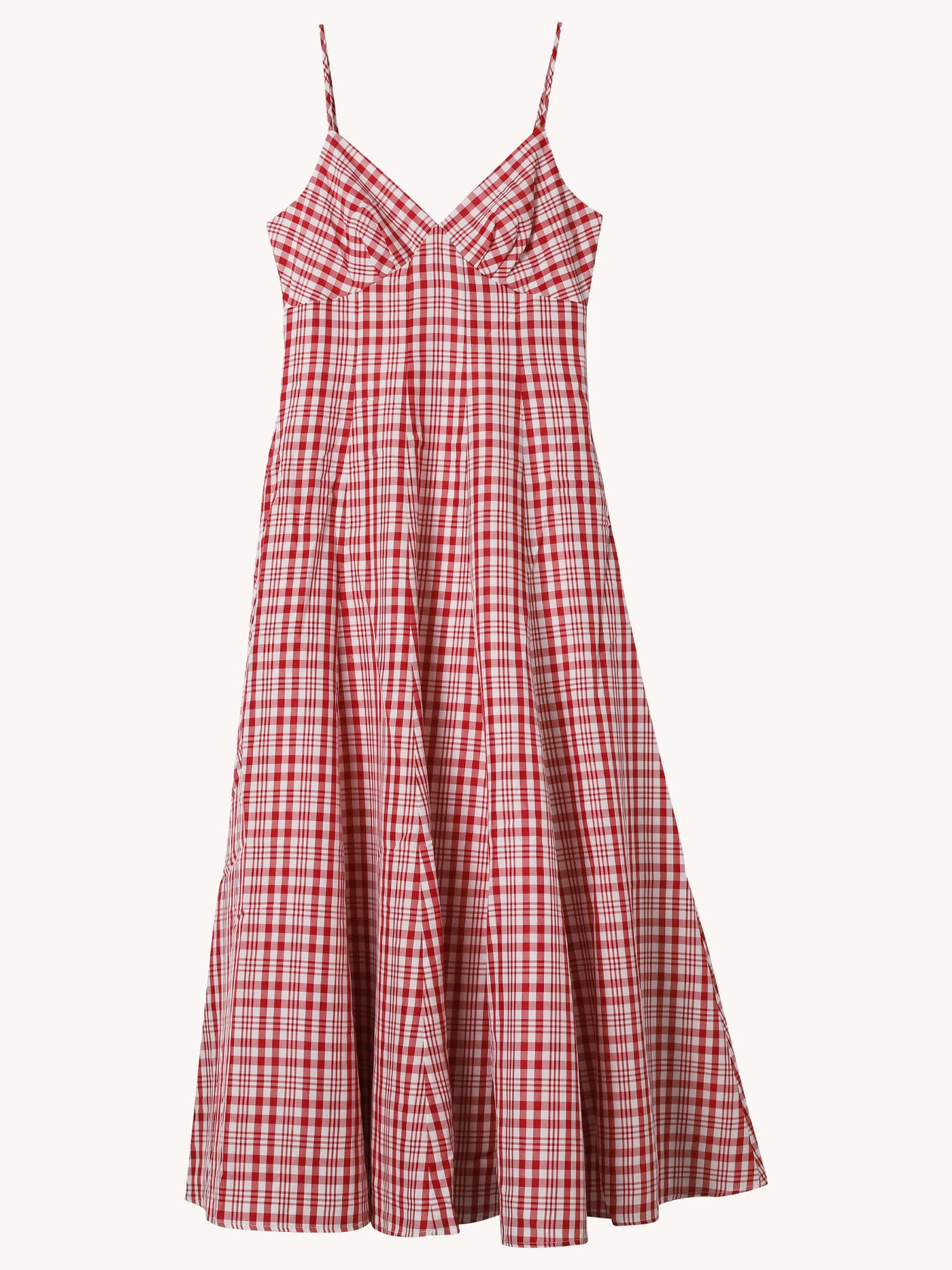 red plaid cami dress All I Want Red Tartan Plaid Midi Dress, Medium - The Mint Julep Boutique