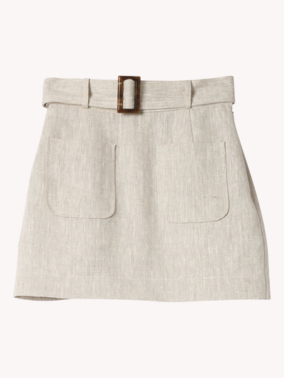 Belted Mini Skirt