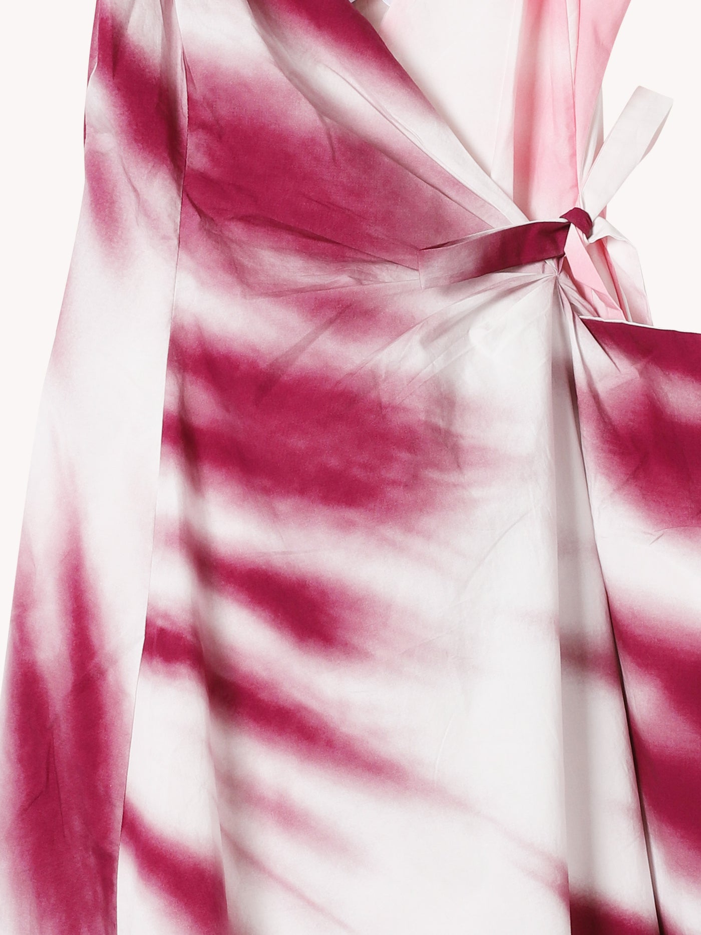 THAT'S A WRAP! DRESS IN TIE-DYE COTTON POPLIN