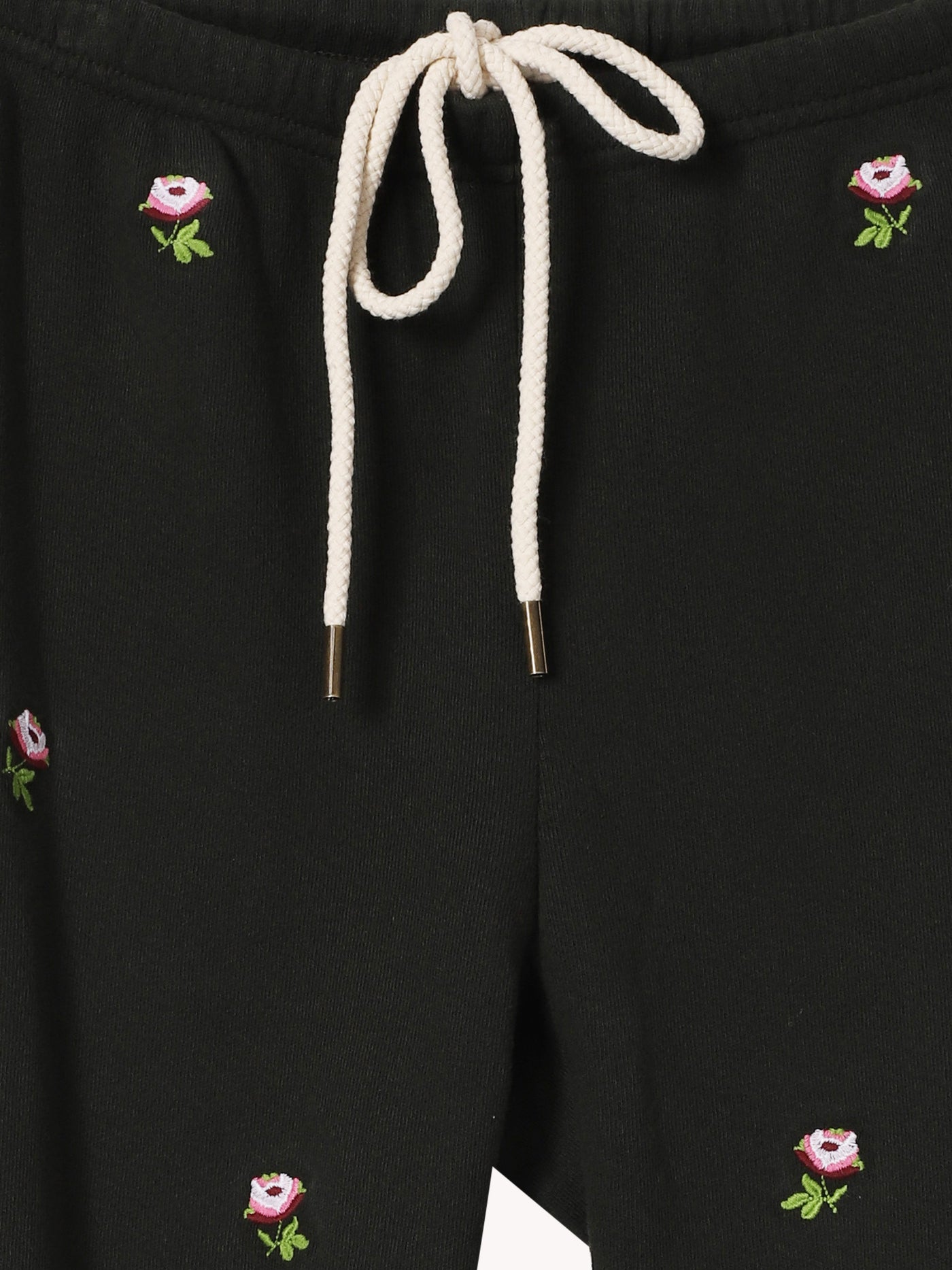 Stadium Sweatpant with Embroidered Roses