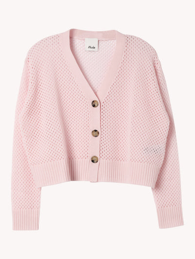 V Cardigan in Rose