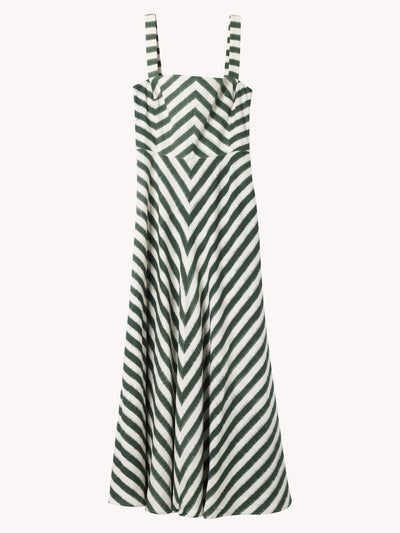 Margherita Ikat Stripes Dress