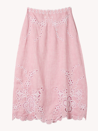 Celestial Garden Skirt in Pink