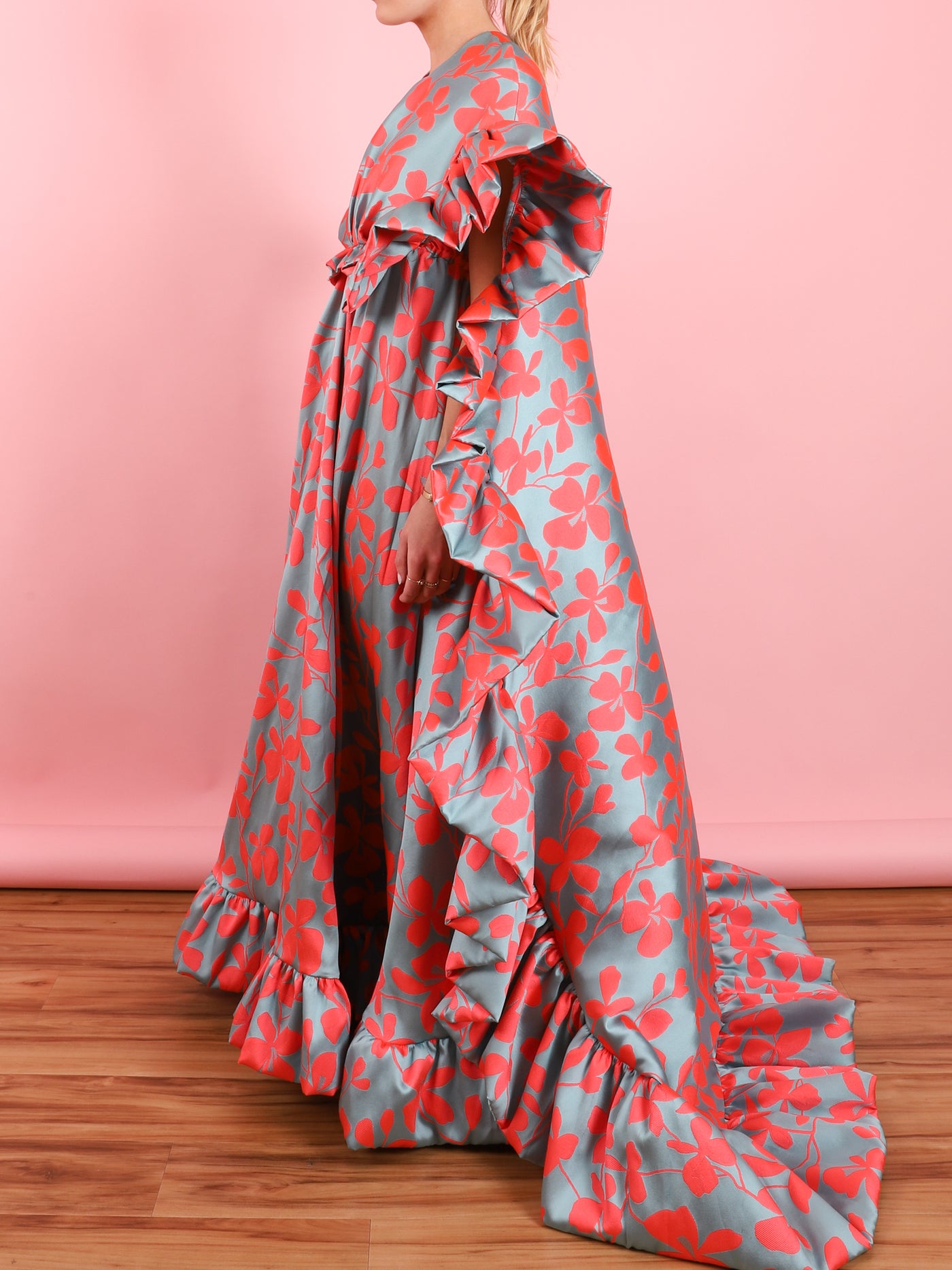 Evening Tiffany Gown in Coral