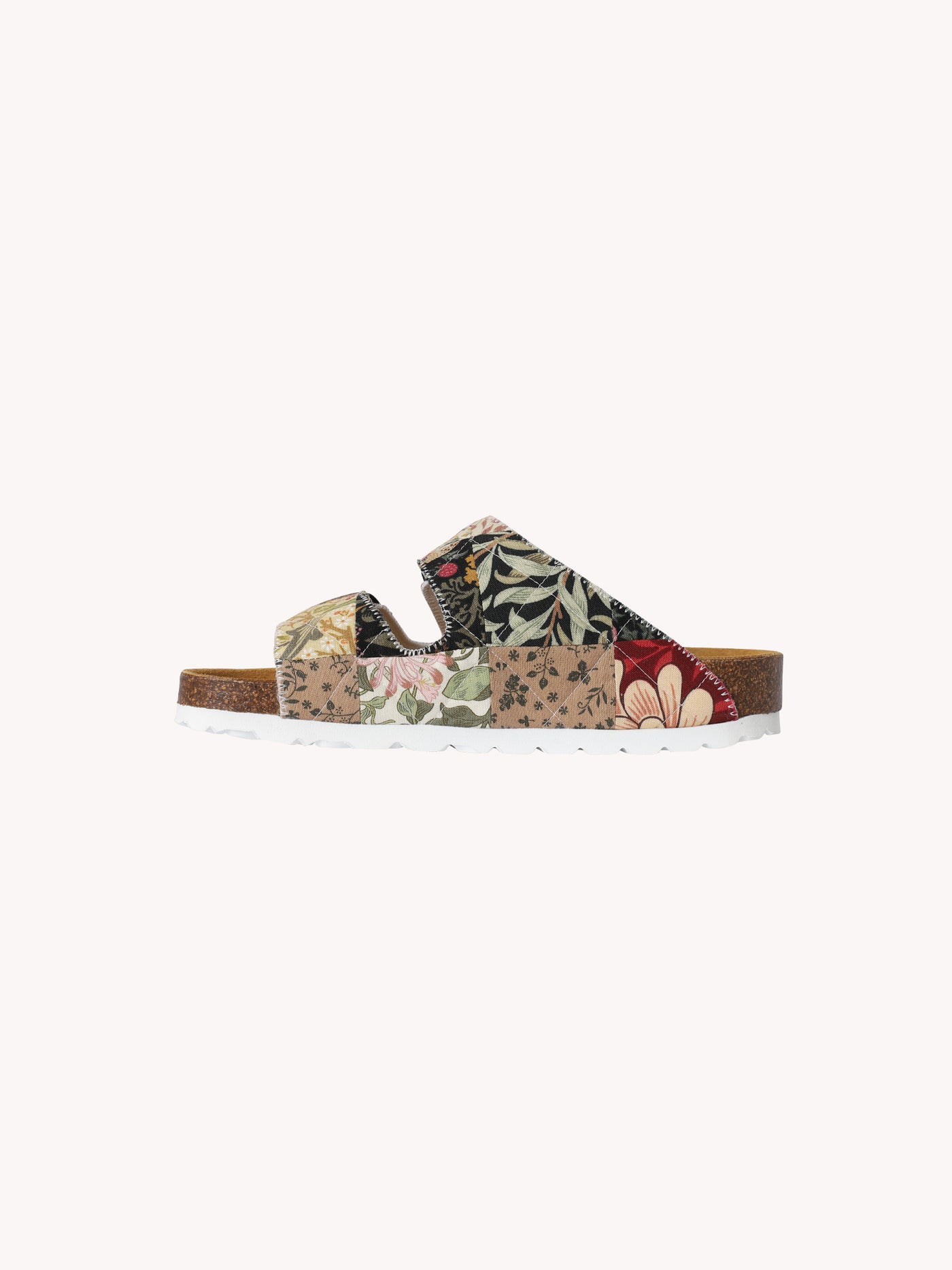 Patchwork Sandal in Brown