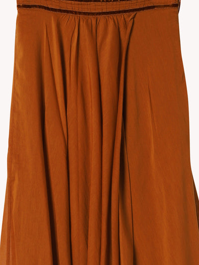 COTTON & SILK VOILE LONG SKIRT