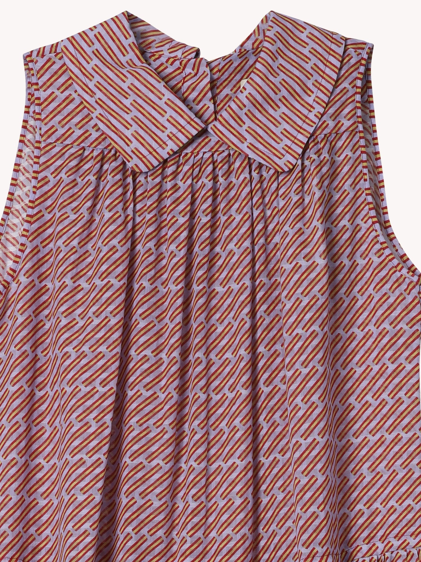 SL COLLAR PRINT DRESS