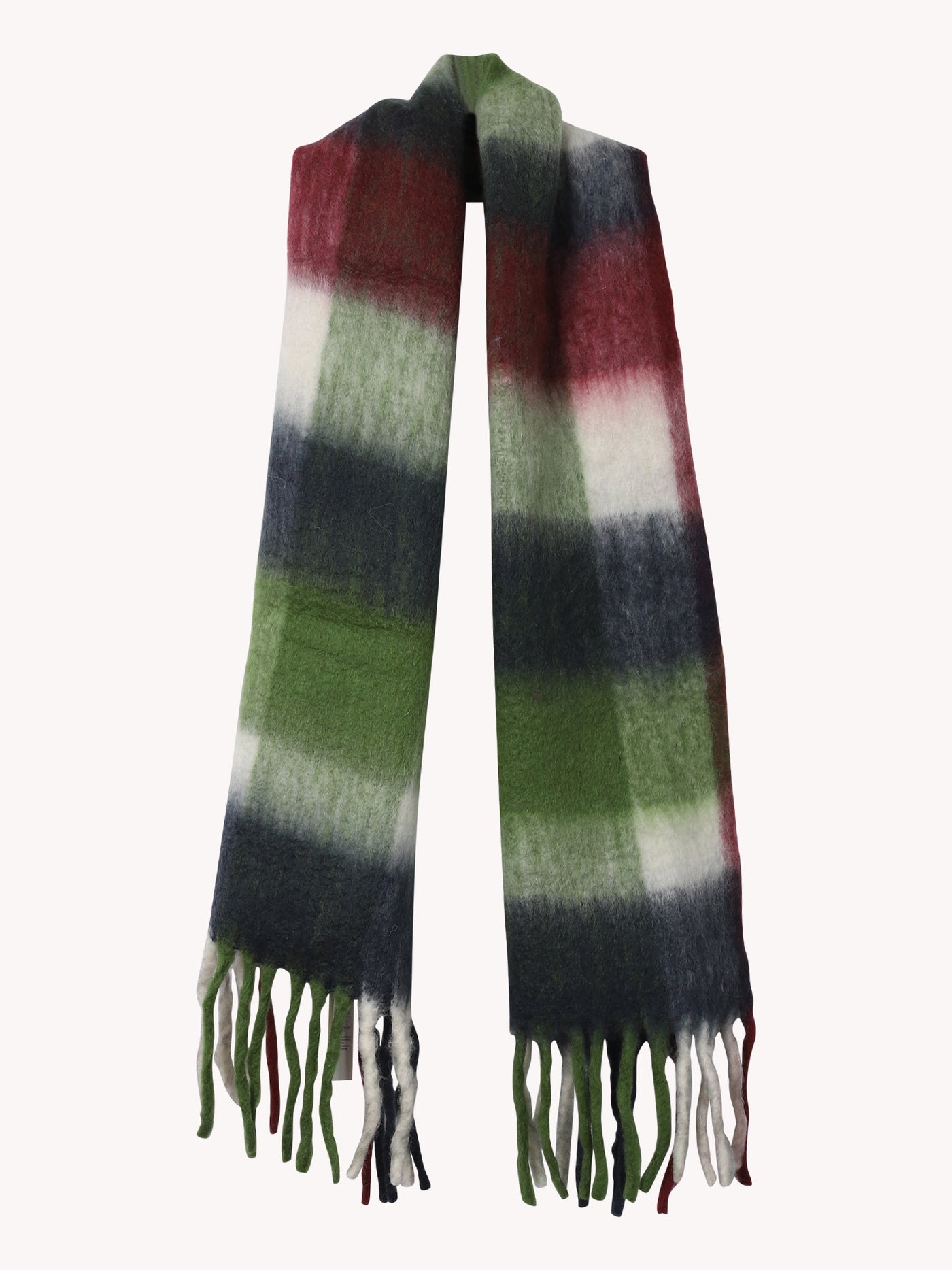 Olive & Red Scarf