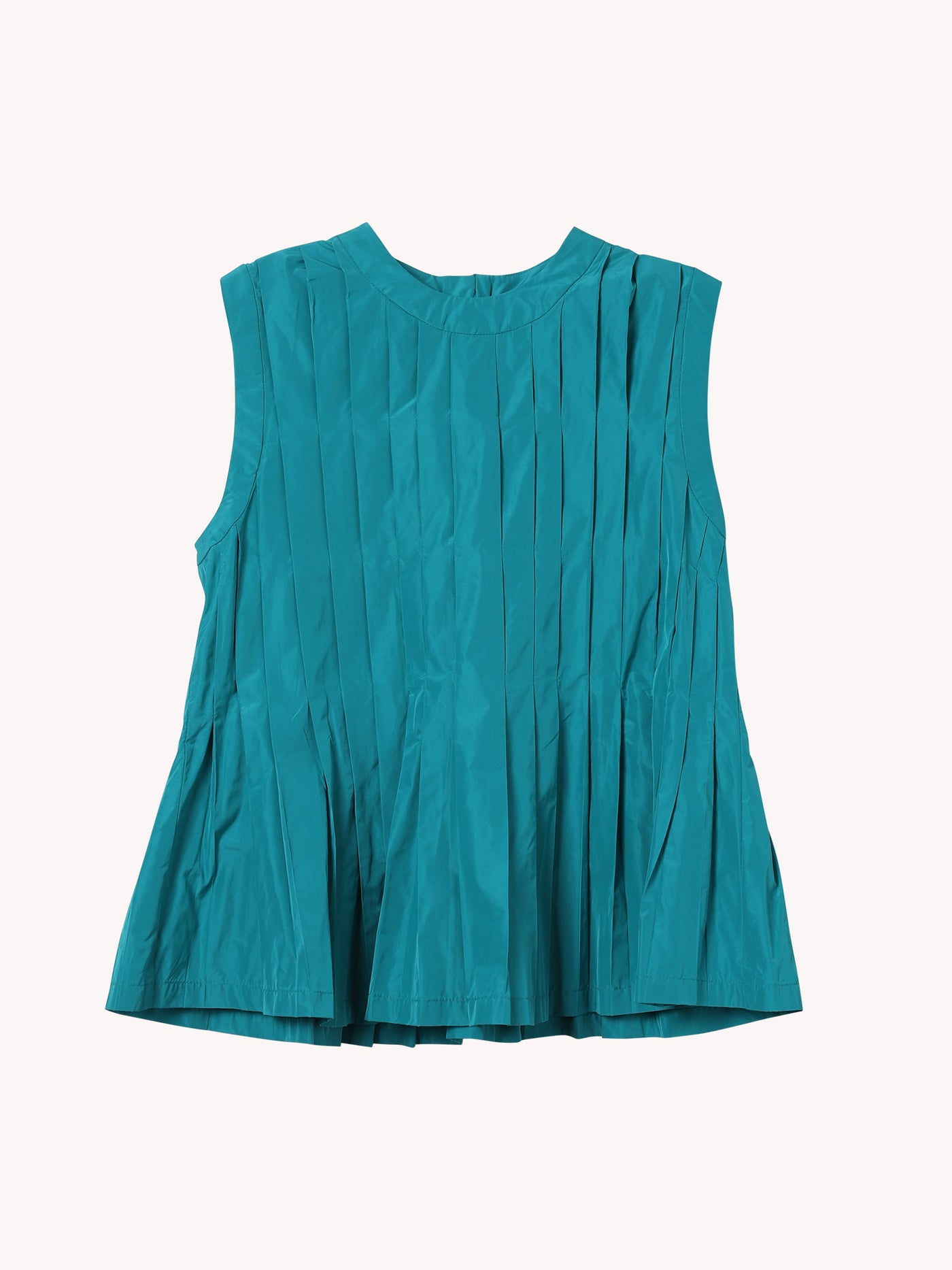 PEACOCK PLEAT SLEEVELESS BLOUSE