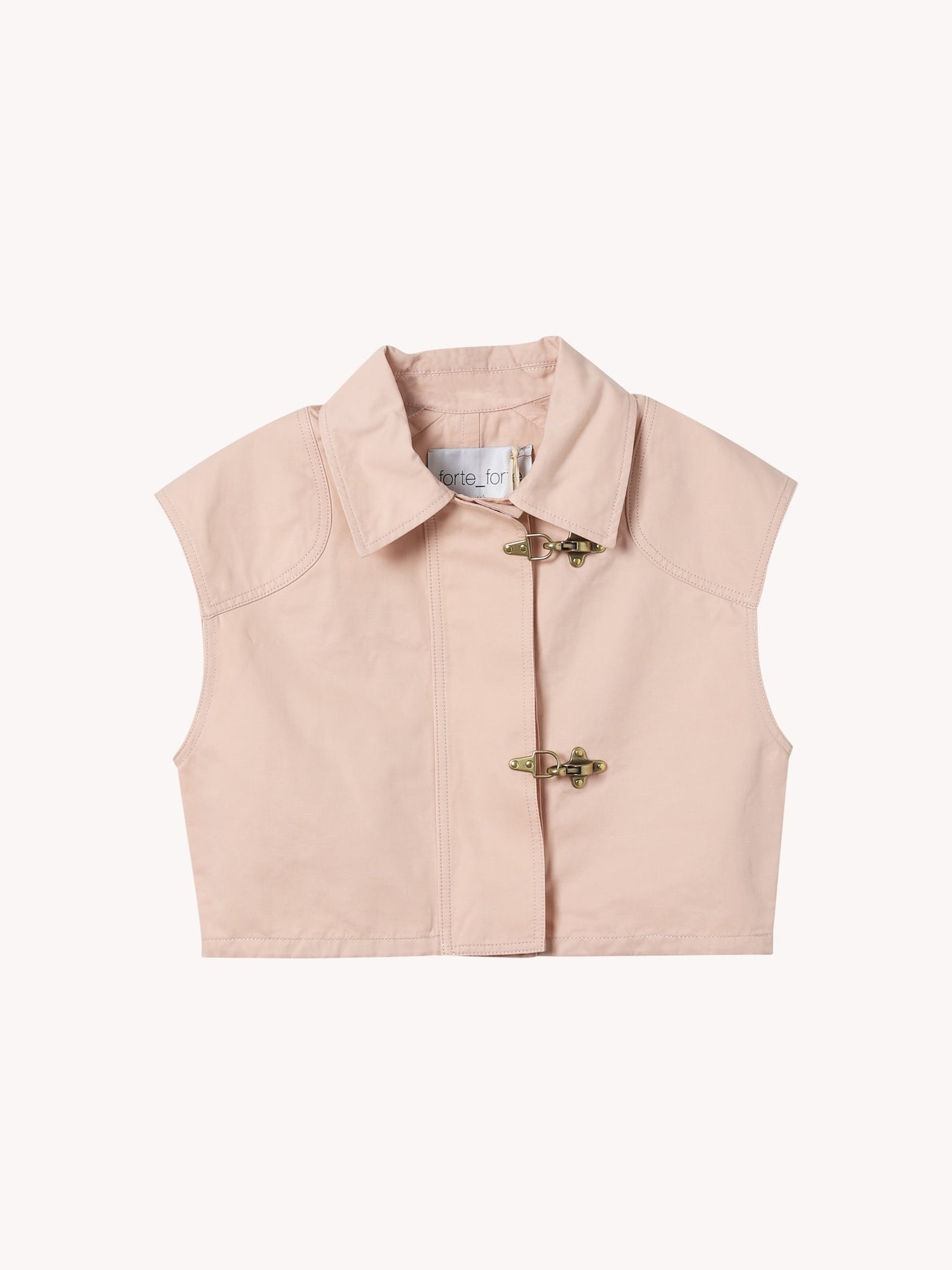 CHIC COTTON LINEN HOOK VEST