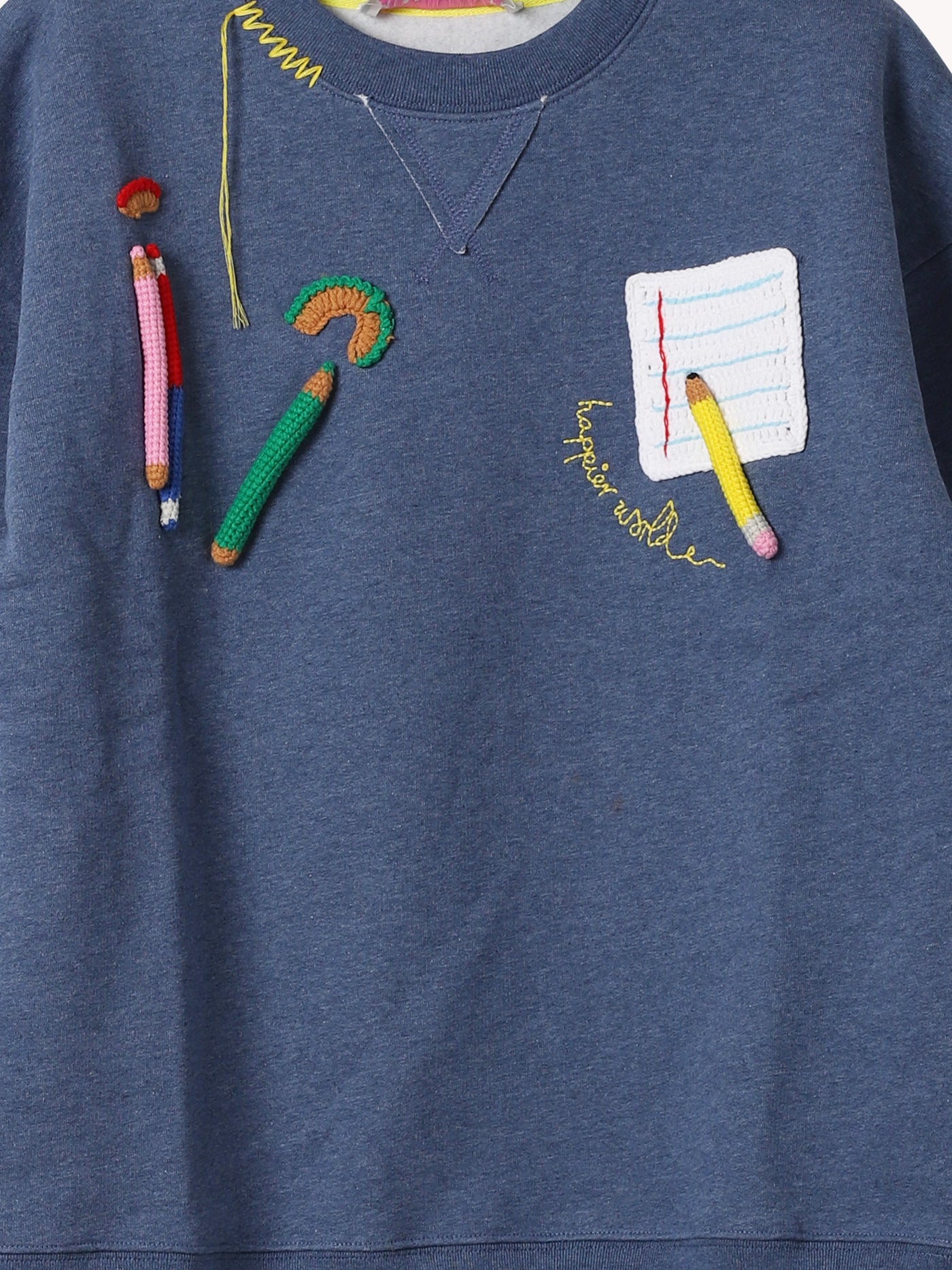 Crochet School Patch Sweater