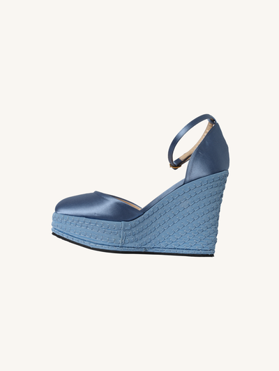 Ankle Strap Plateau Wedge