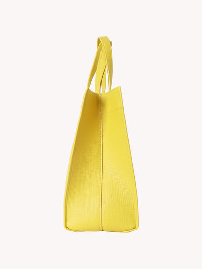 MORTIMER TOTE IN TAXI CROSSHATCH LEATHER