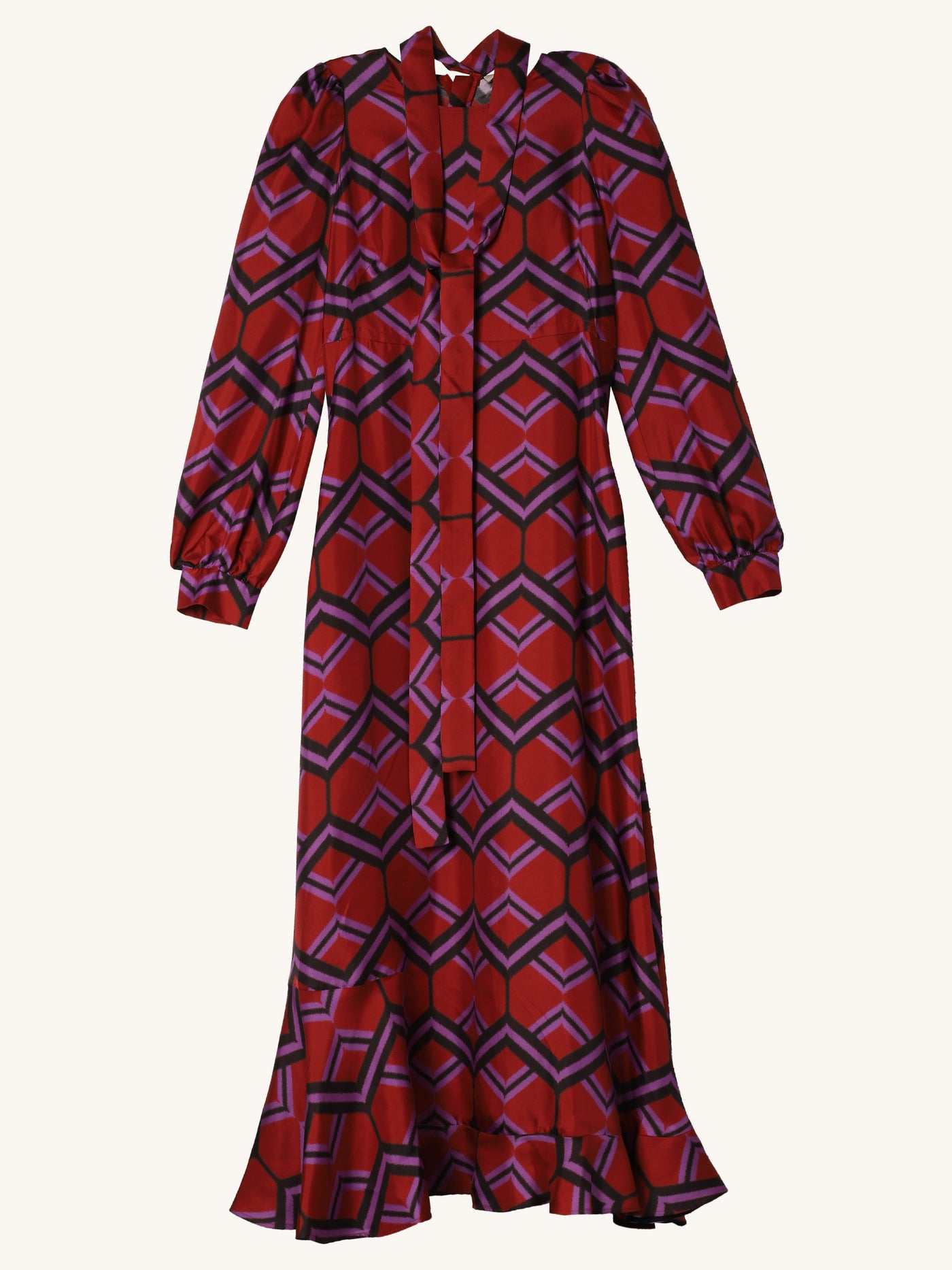 Silk Print Dress