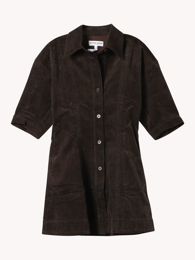 Luz Mini Dress in Carob