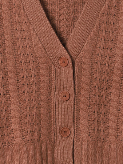 Hazel Slouchy Cable Cardigan