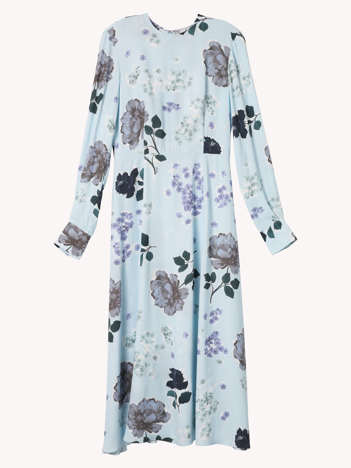 LONG SLEEVE A-LINE MIDI DRESS