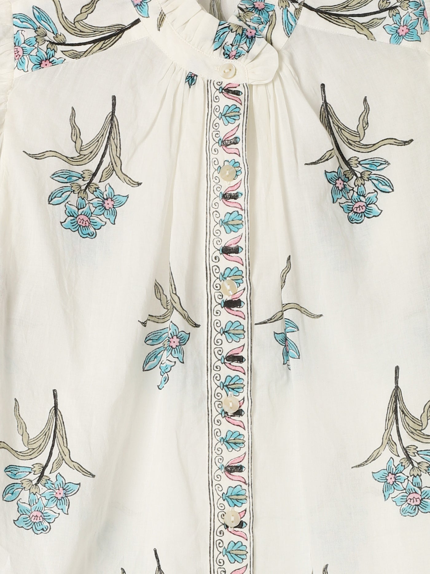 Artemis Sky Mist Flower Shirt