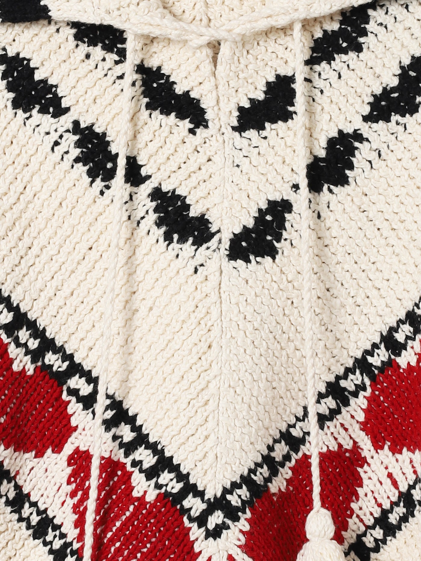 Faune Heart Knit Poncho