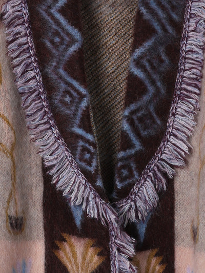 Sogni Jacquard Long Cardigan