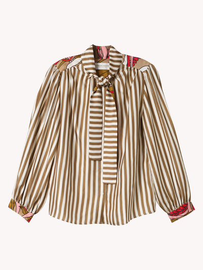 Francoise Mix Raye Blouse
