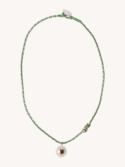 Eddie Necklace with Garnet
