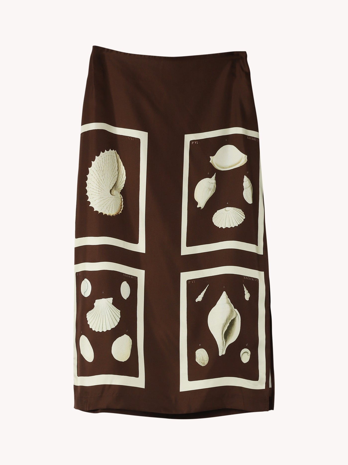 Graphic Shell Slip Skirt