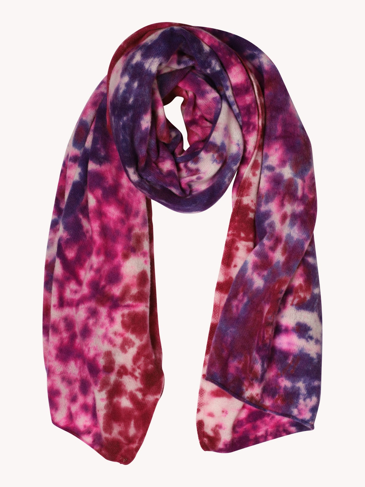 Tie Dye Cashmere Scarf in Princess