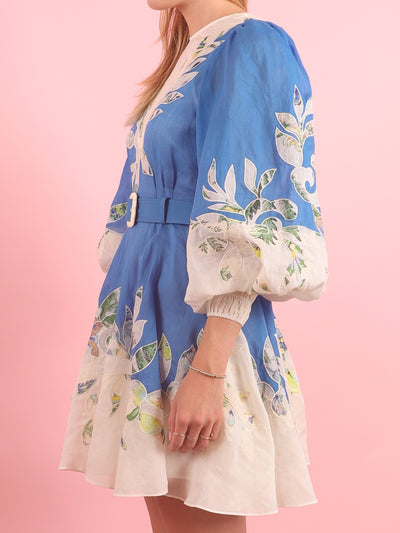 Rita Embroidered Mini Dress